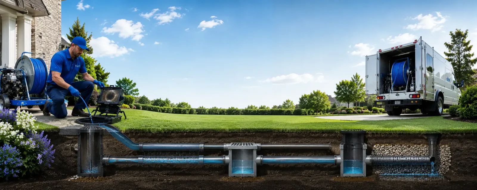 Outdoor drain cleaning information for Ponemah, MN